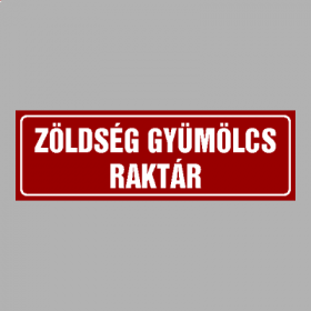ZÖLDSÉG GYÜMÖLCS RAKTÁR