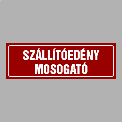 SZÁLLÍTÓEDÉNY MOSOGATÓ
