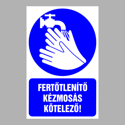 FERTŐTLENÍTŐ KÉZMOSÁS KÖTELEZŐ!