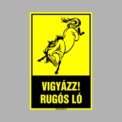 Vigyázz! Rugós ló