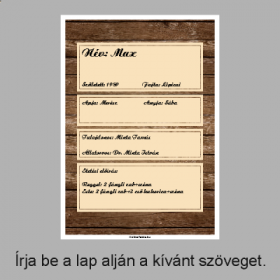 Ló névtábla