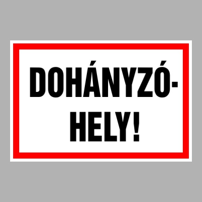 Dohányzóhely!