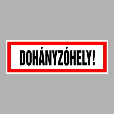 Dohányzóhely!